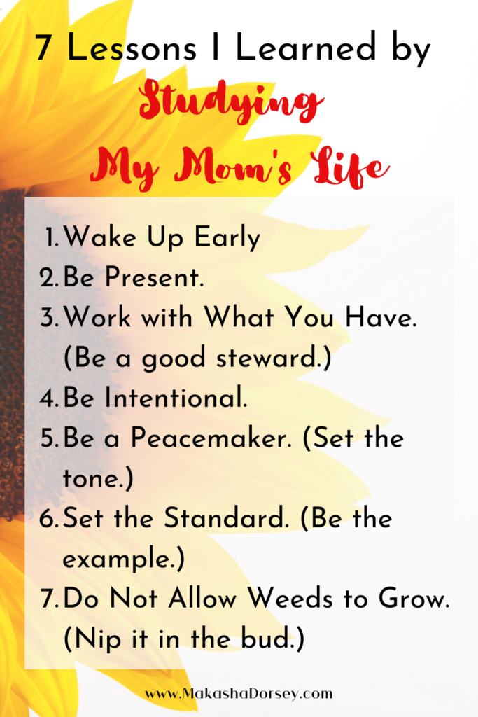 Lessons from My Mom - Pinterest